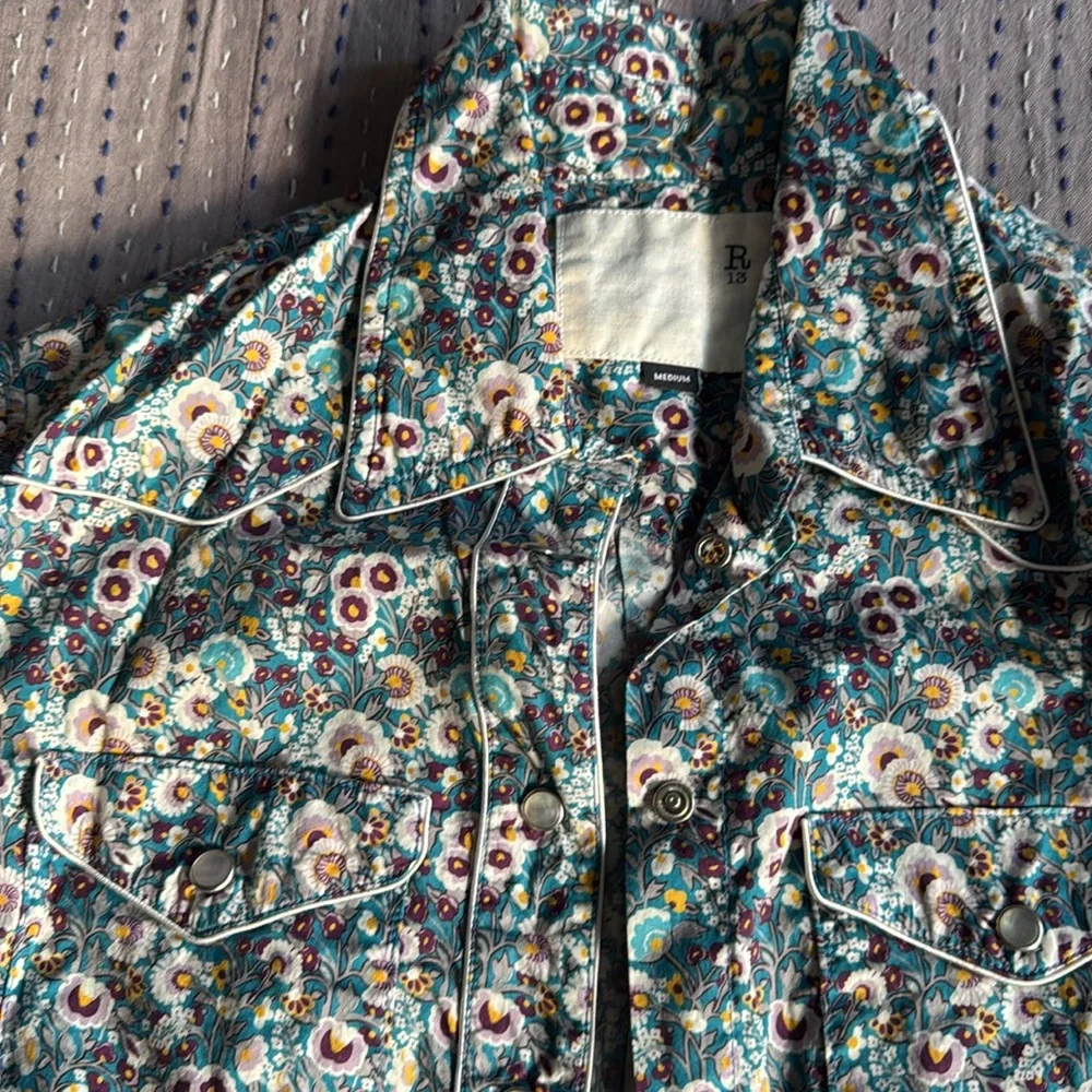 R13 cowboy shirtdress - Picture 2 of 5